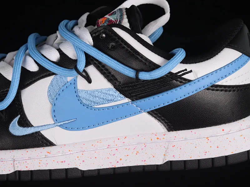 All Categories Nk SB Dunk Series Nk SB Dunk Low Low-top Sneakers Nk Dunk Low "Multi Color" Vibrant Three Hooks Sea Salt Blue Customized Deconstructed Strap Casual Sneakers FD4623-131